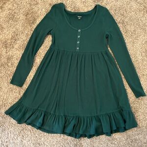 Wild Fable green long sleeve dress size large